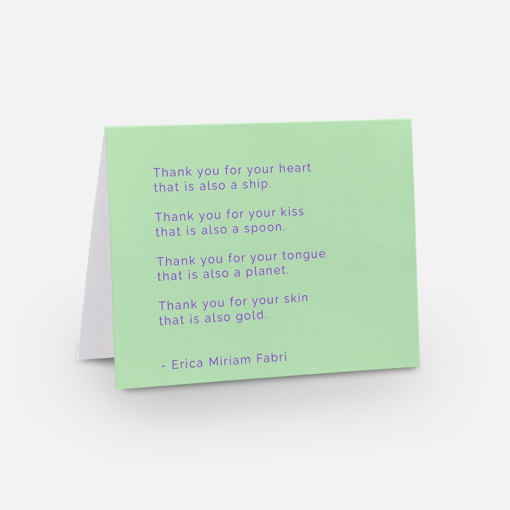 Poetry Greeting Cards (pack of 3)